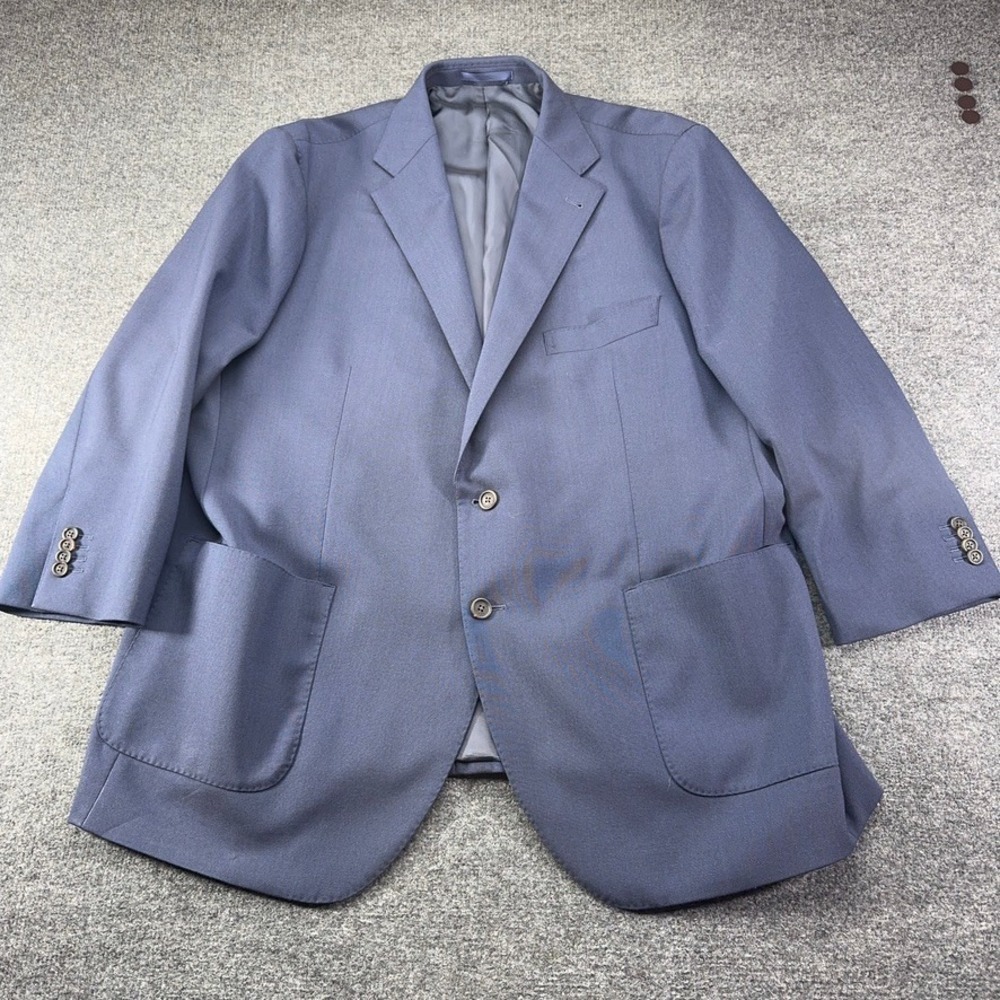 Proper Cloth Marzotto Navy Natural Stretch 3-Ply Wool Fresco Sport Coat Custom